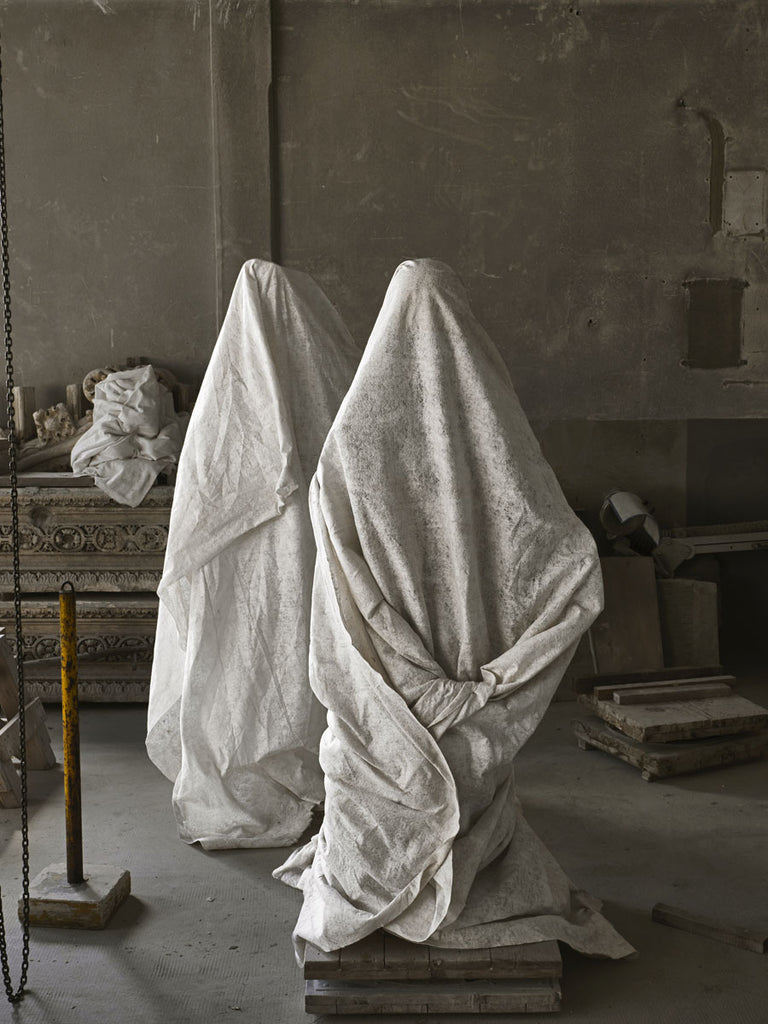 Richard Barnes artwork 'Shrouded Marble Figures, Milan' available at Bau-Xi Gallery Vancouver