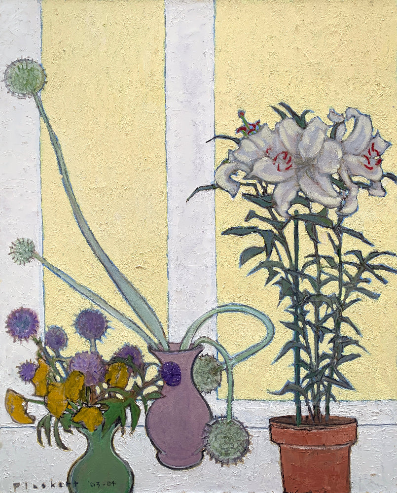 Still Life with Lilies & Onion Flowers