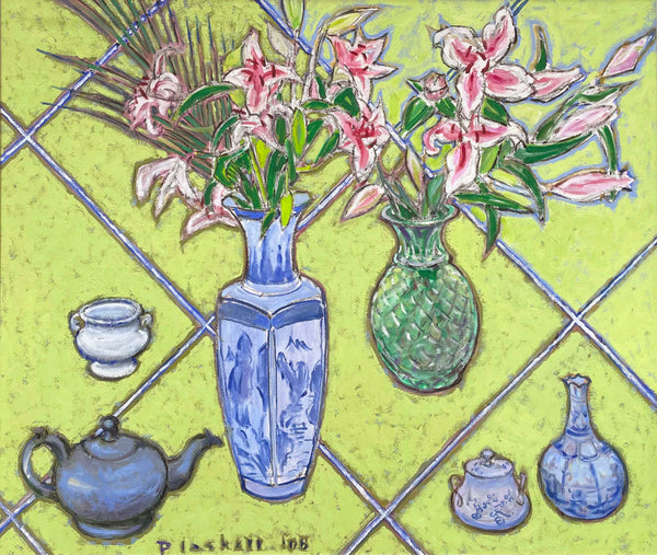 Still Life with Lilies- green