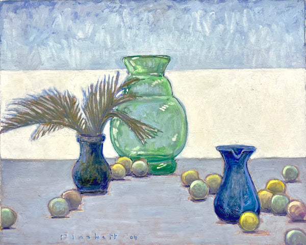 Still Life with Apples and Palm Branches