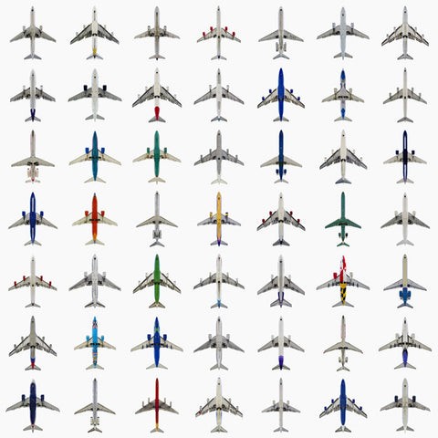 Grid Typology 49 Commercial Jets - Available in 2 sizes