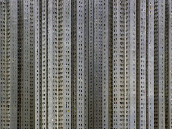 Michael Wolf Artwork | Dramatic muted large-format architectural photographs of Hong Kong Chicago and Paris, portraits from the Tokyo subway.