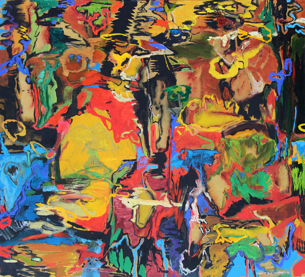 David T. Alexander Artwork | Colourful abstracts of water reflections and landscape paintings.