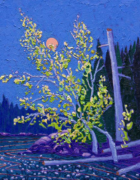 Kyle Scheurmann artwork 'Canoe Painting #10' available at Bau-Xi Gallery Toronto, Ontario