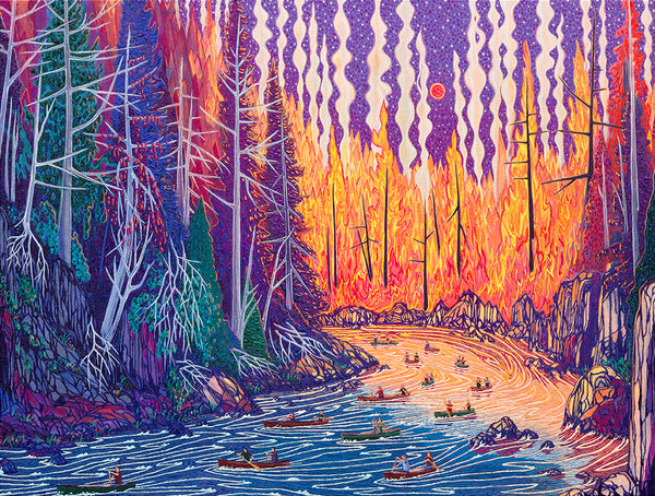 Kyle Scheurmann artwork 'The Forest Sighed On Either Side' available at Bau-Xi Gallery Toronto, Ontario