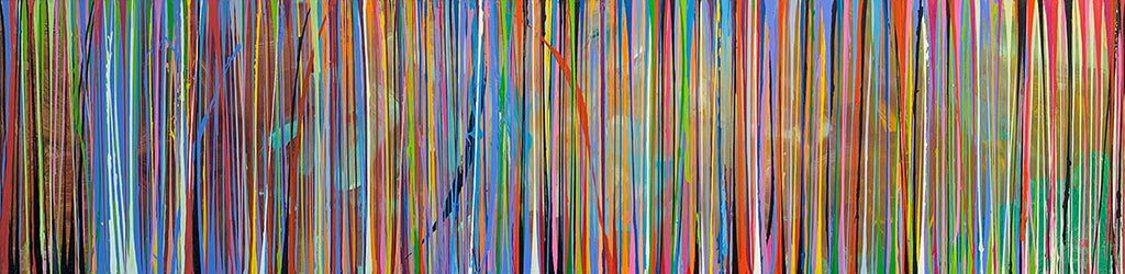 Pat O'Hara artwork 'Happy Strings' available at Bau-Xi Gallery Vancouver
