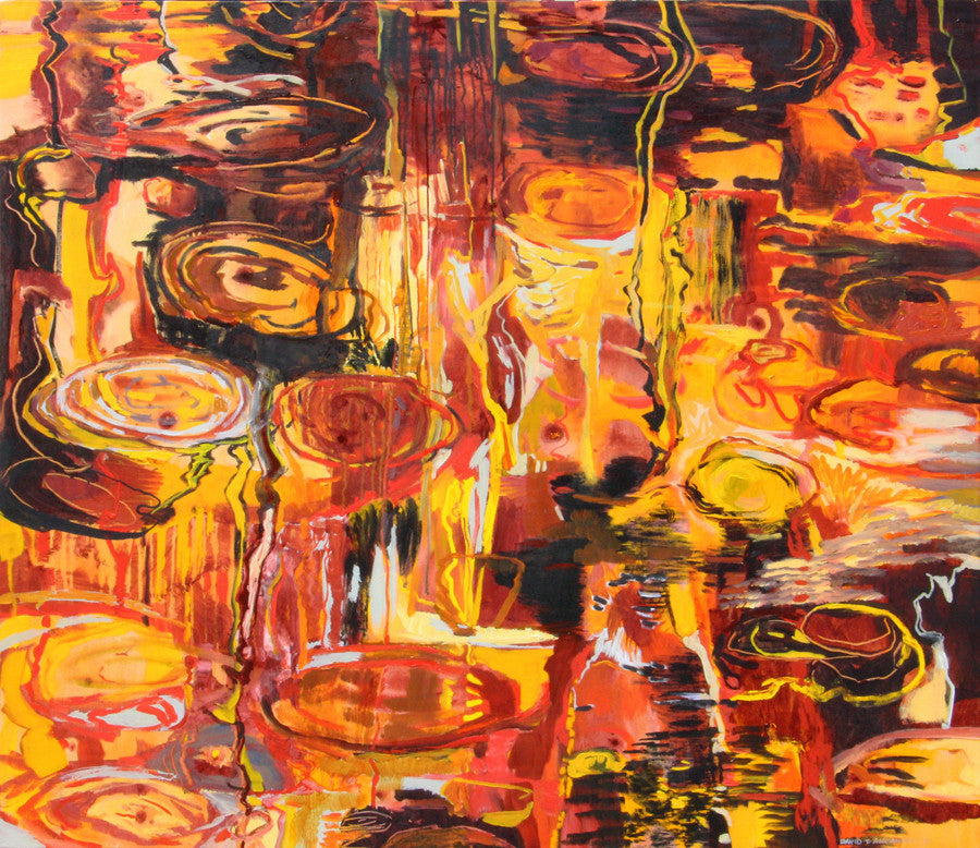 David T. Alexander Artwork | Colourful abstracts of water reflections and landscape paintings.