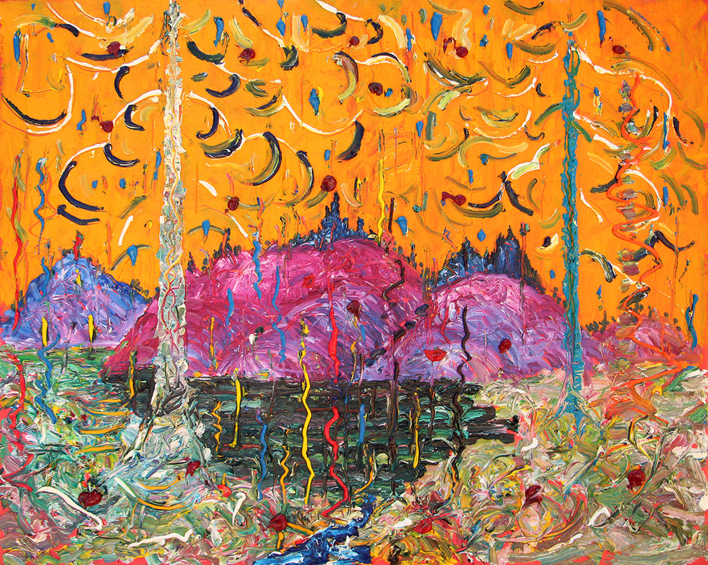 Alex Cameron Artwork | Colourful, textured, sculptural and abstracted landscape paintings.