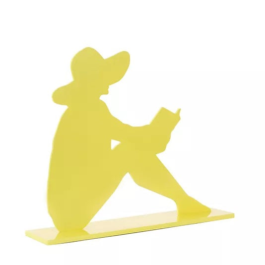 Reading Woman Sculpture - Yellow - 2 Sizes